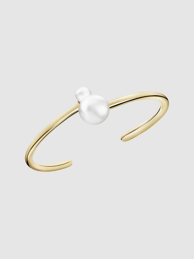 Calvin Klein Táskák & Kiegészítők HU991839 | Calvin Klein Pearl Női Nyílt Karperec Sárga